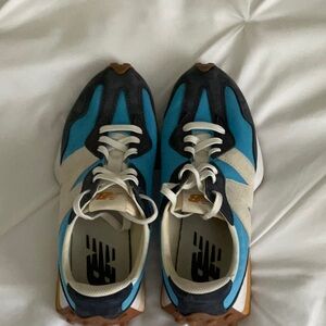 New Balance Blue and Cream Sneakers-327